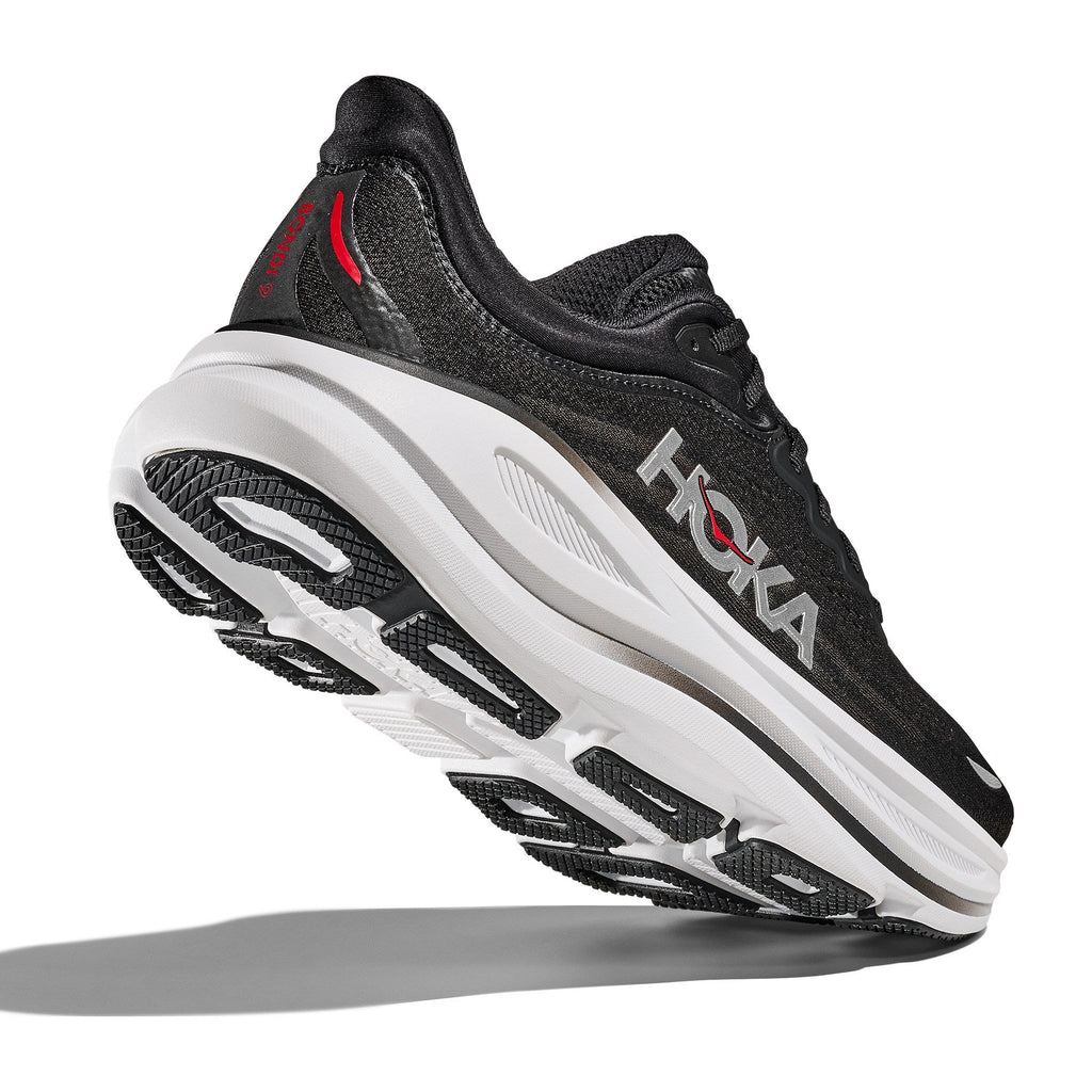 Men's Bondi 9 Road-Running Shoes - Black/Vermillion - view 6