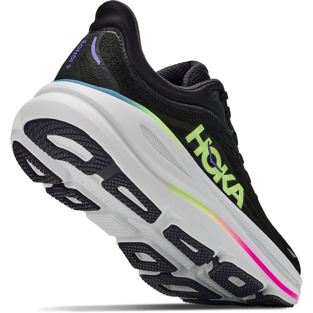 Men's Bondi 9 Road-Running Shoes - Black/Neon Yuzu - view 8