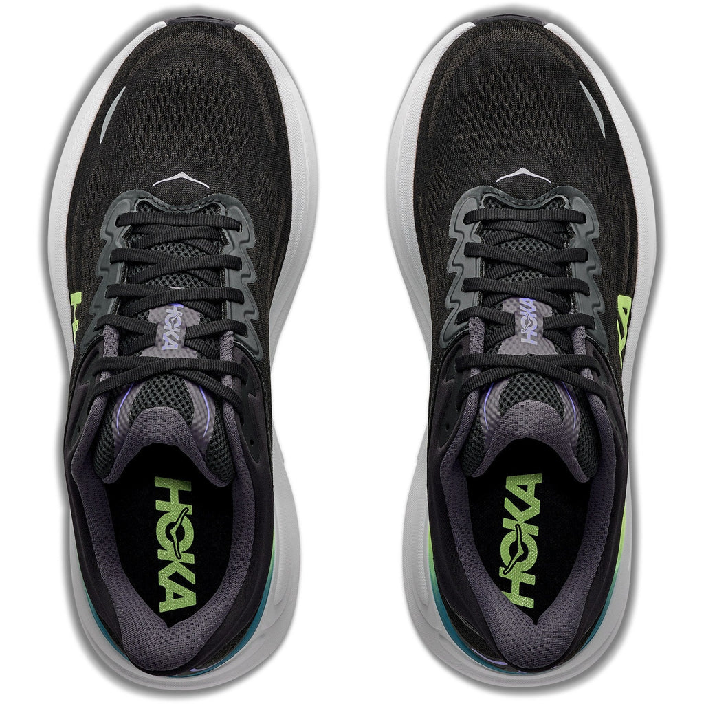 Men's Bondi 9 Road-Running Shoes - Black/Neon Yuzu - view 6