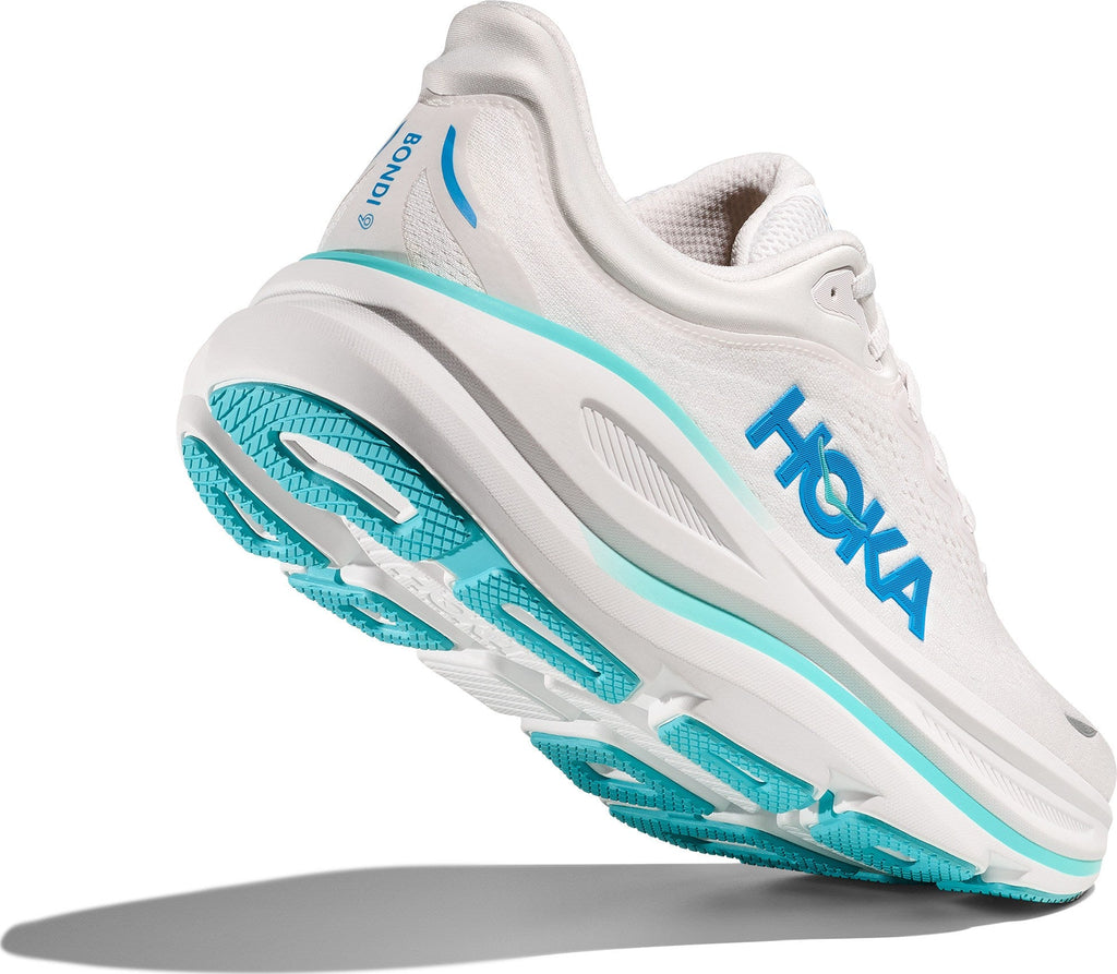 Men's Bondi 9 Road-Running Shoes - White/Hoka Blue - view 5