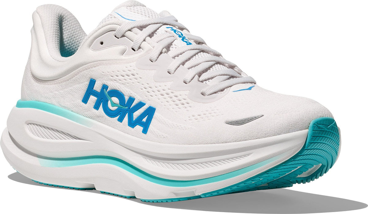 Men's Bondi 9 Road-Running Shoes - White/Hoka Blue - view 4