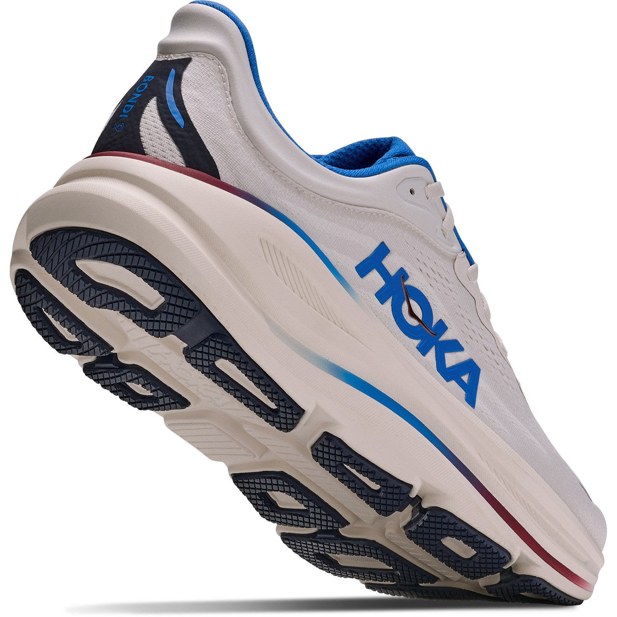 Men's Bondi 9 Road-Running Shoes - Grout/Varsity Navy - view 8