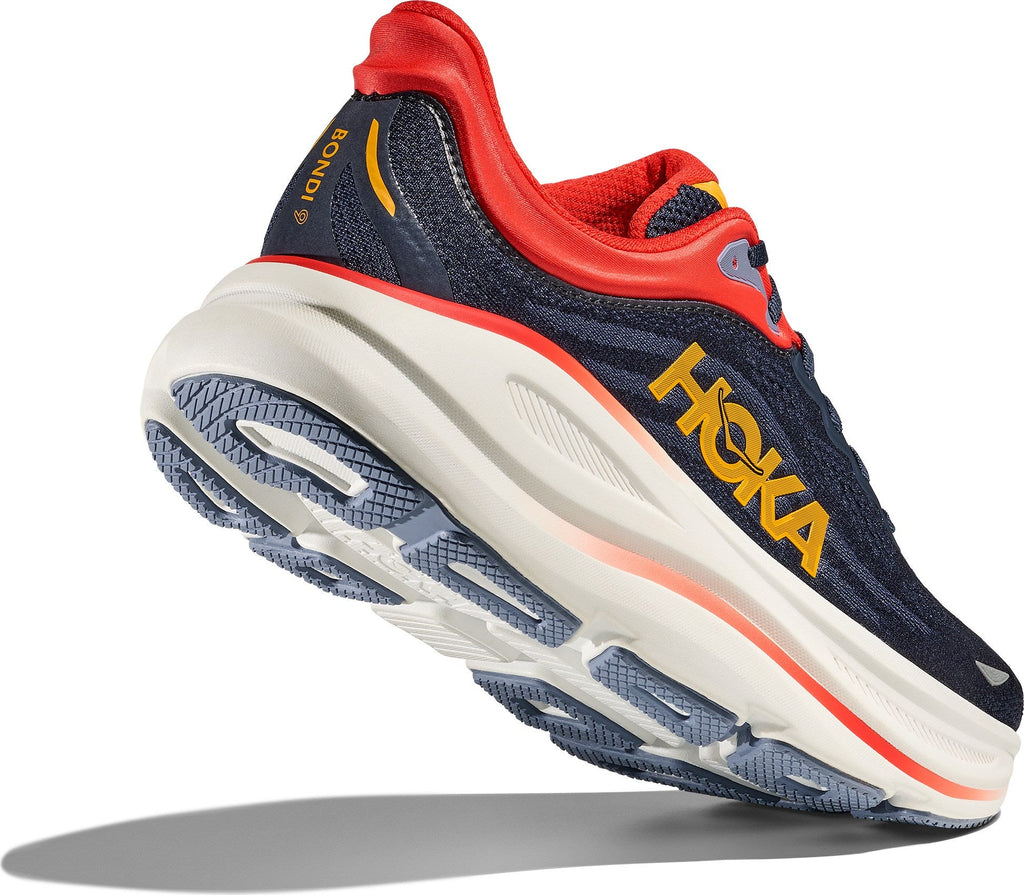 Men's Bondi 9 Road-Running Shoes - Varsity Navy/Nautical Blue - view 5