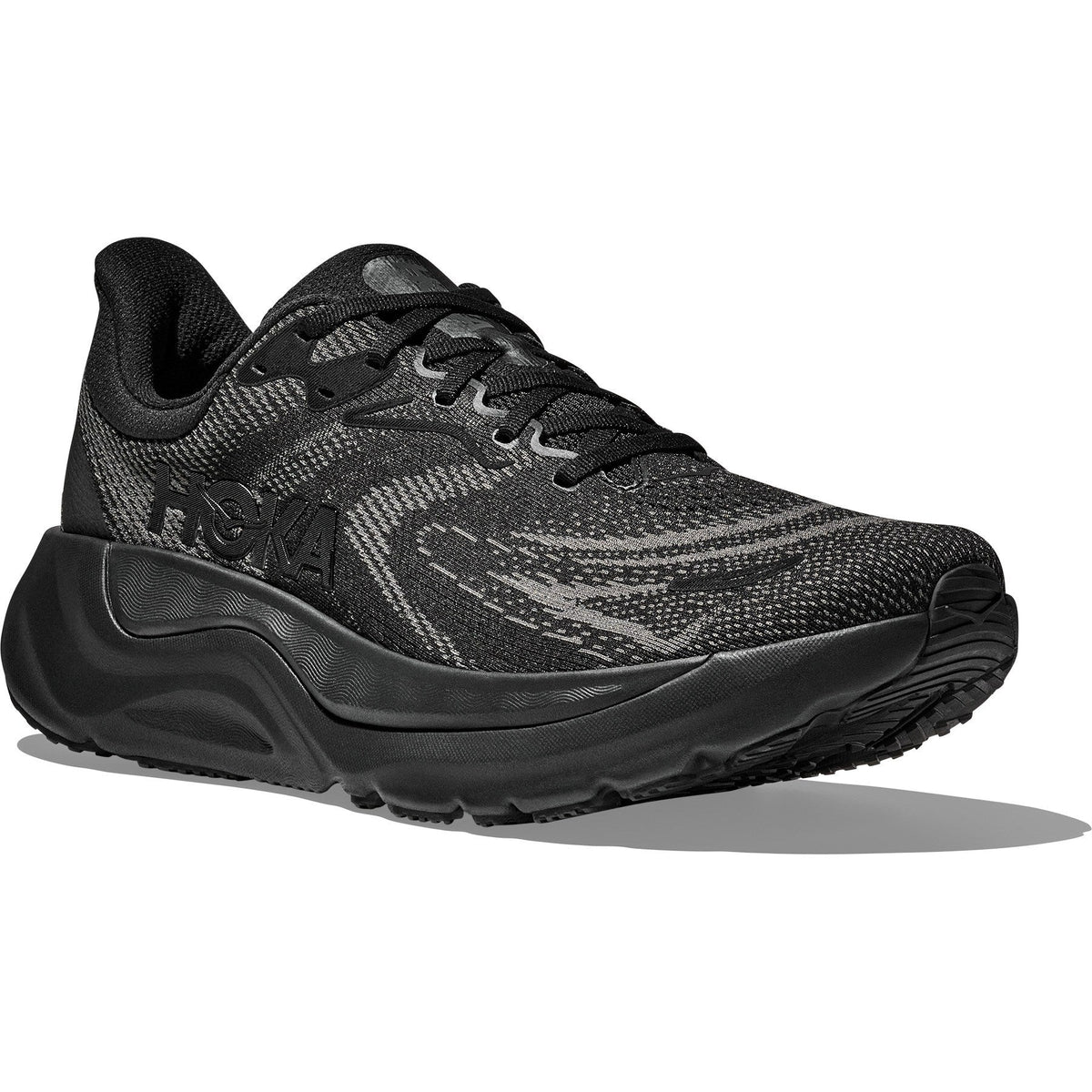 Men's Arahi 8 Road-Running Shoes - Black/Black - view 3