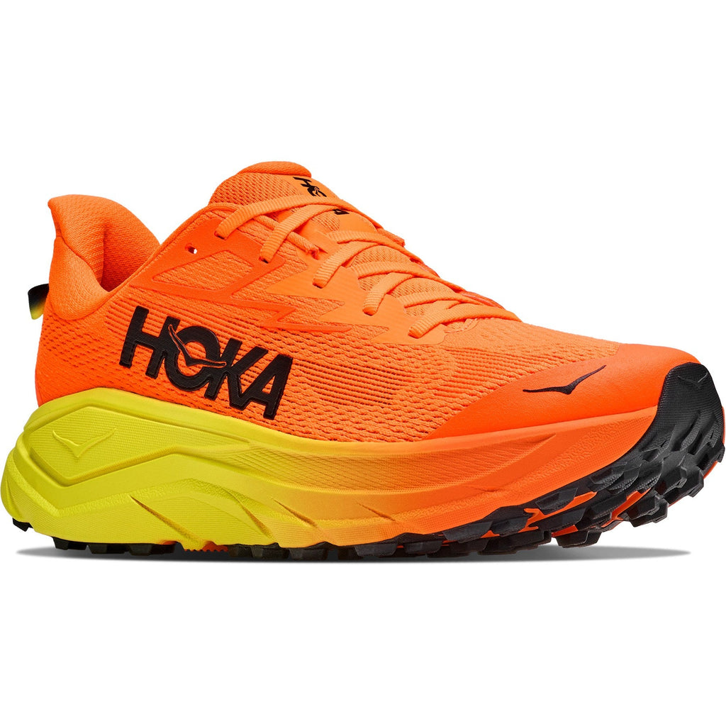 Men's Challenger 8 Trail-Running Shoes - Neon Tangerine/Hoka Citrus - view 3