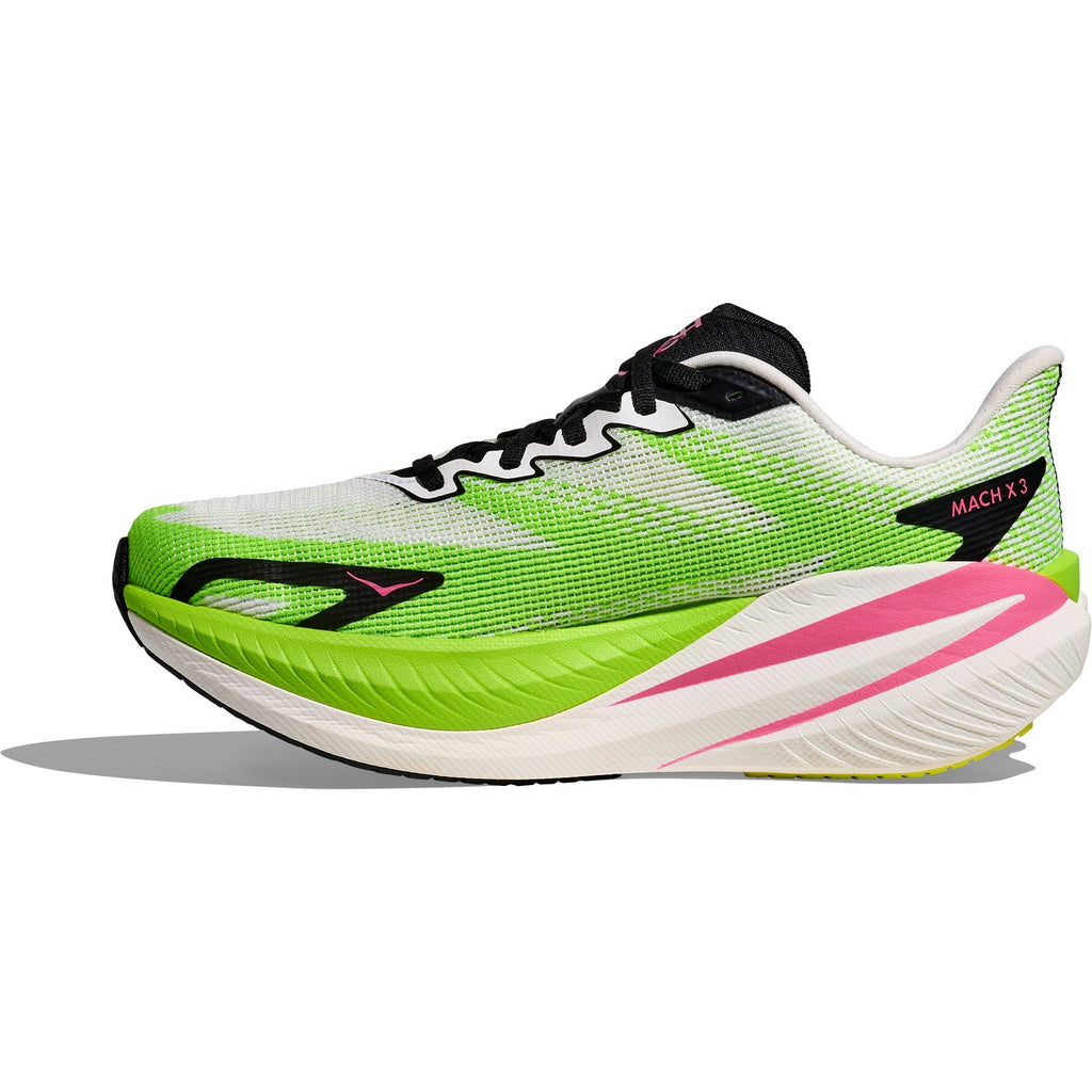 Women's Mach X 3 Road-Running Shoes - White/Neon Lime - view 2
