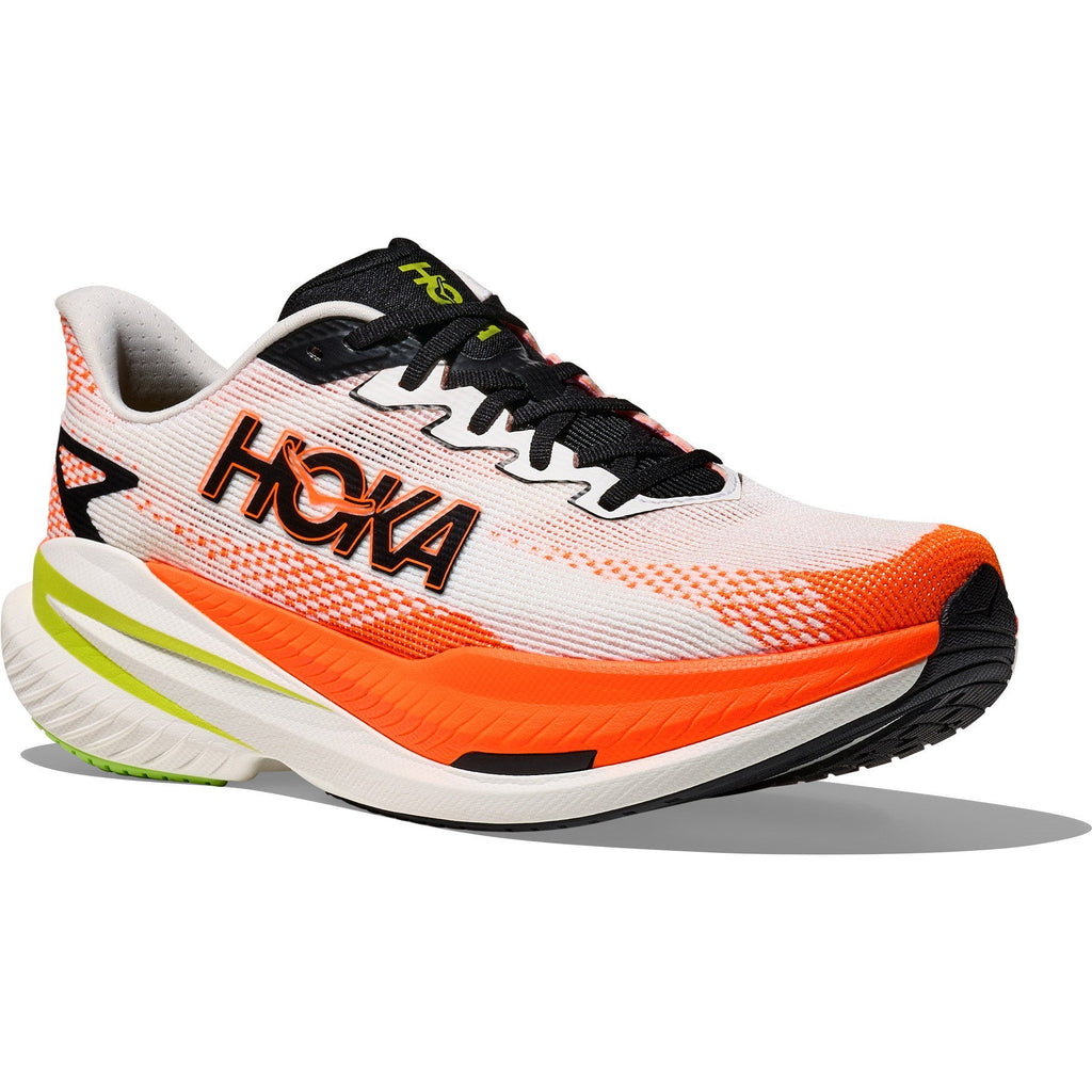 Men's Mach X 3 Road-Running Shoes - White/Neon Tangerine - view 3