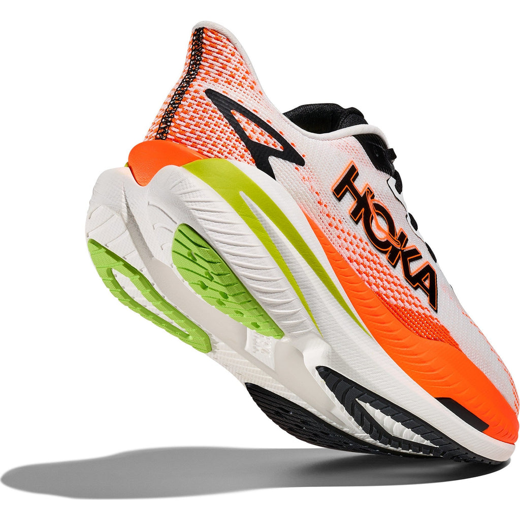 Men's Mach X 3 Road-Running Shoes - White/Neon Tangerine - view 8