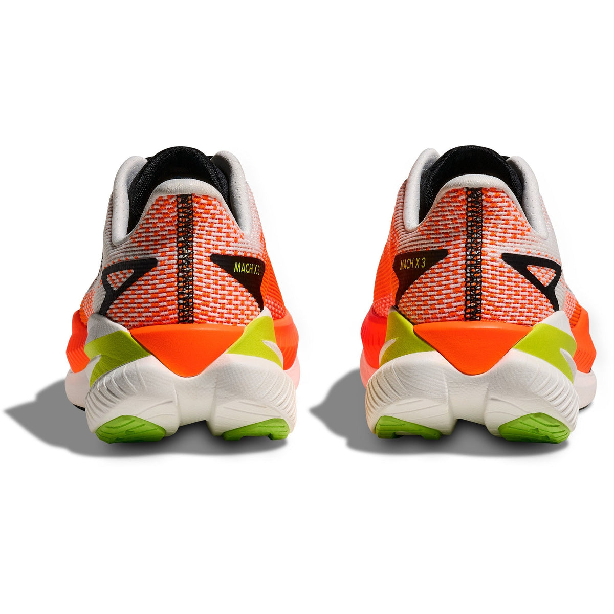 Men's Mach X 3 Road-Running Shoes - White/Neon Tangerine - view 5