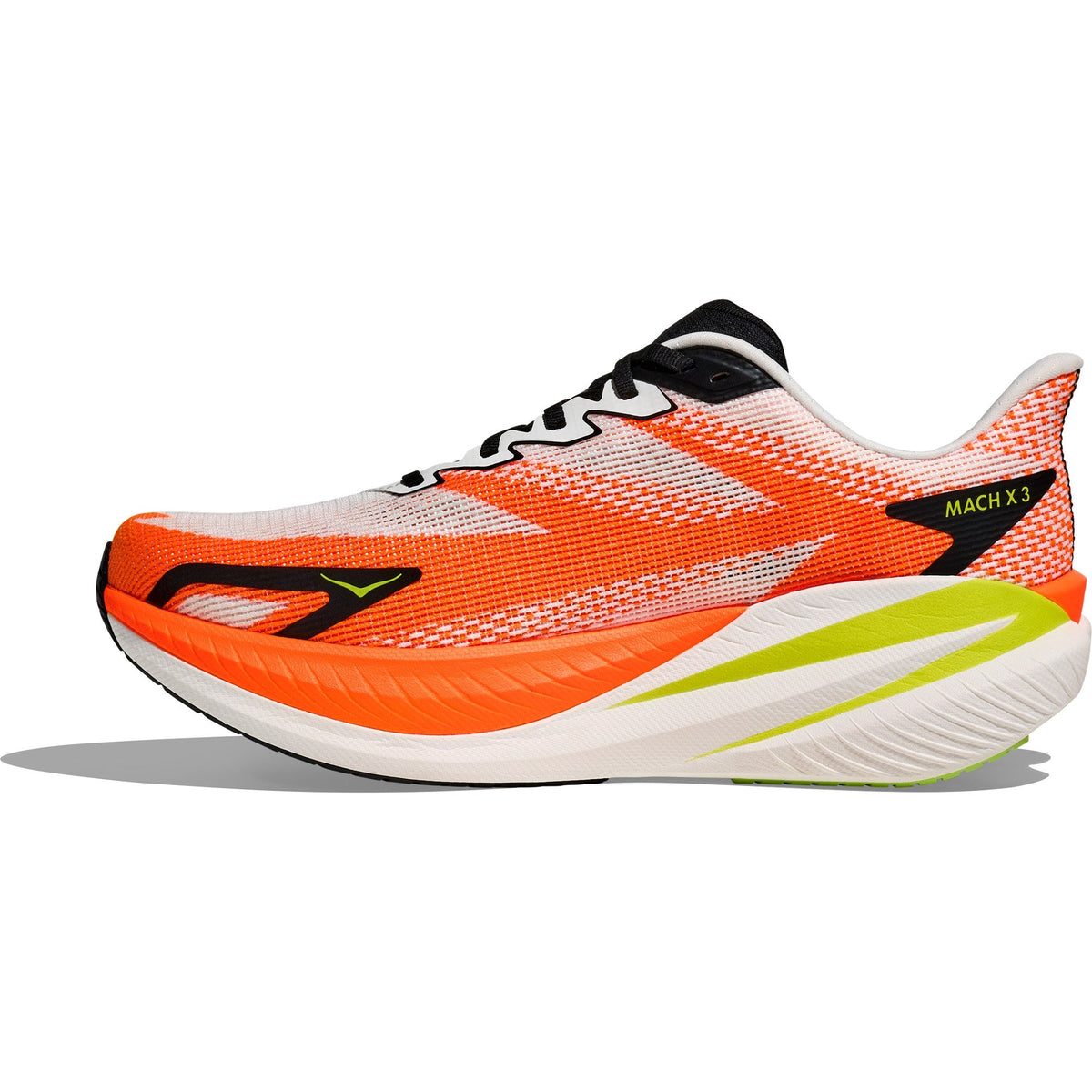 Men's Mach X 3 Road-Running Shoes - White/Neon Tangerine - view 2