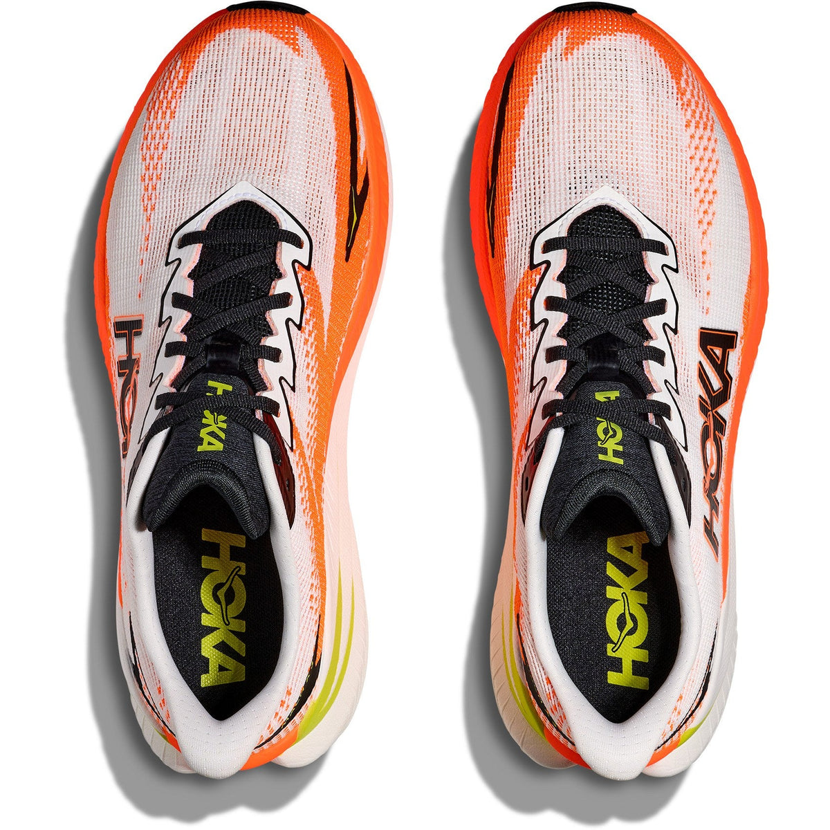 Men's Mach X 3 Road-Running Shoes - White/Neon Tangerine - view 6