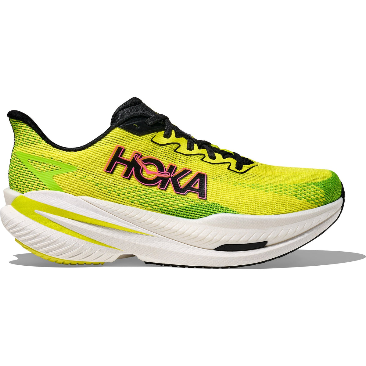 Men's Mach X 3 Road-Running Shoes - Neon Hoka Citrus/Neon Lime - view 1
