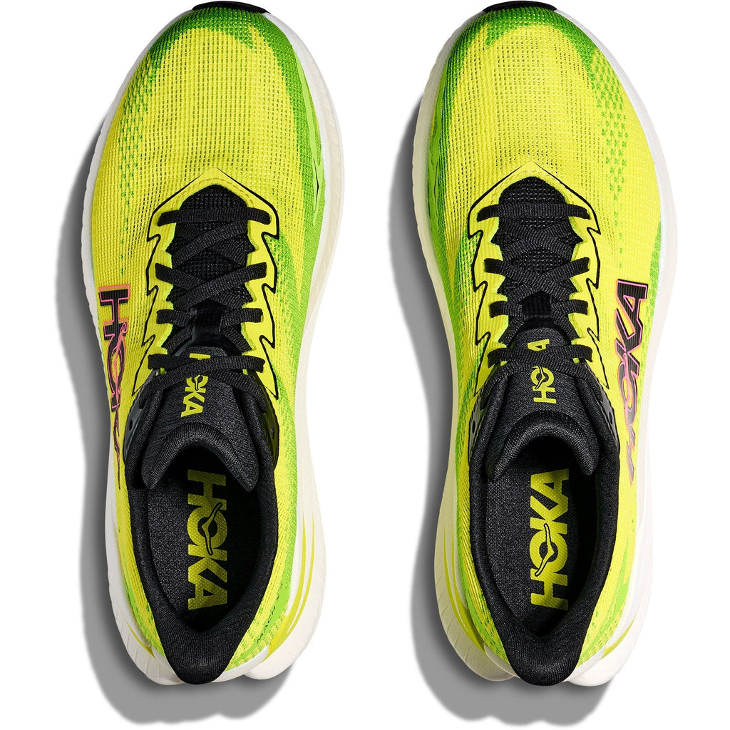 Men's Mach X 3 Road-Running Shoes - Neon Hoka Citrus/Neon Lime - view 6