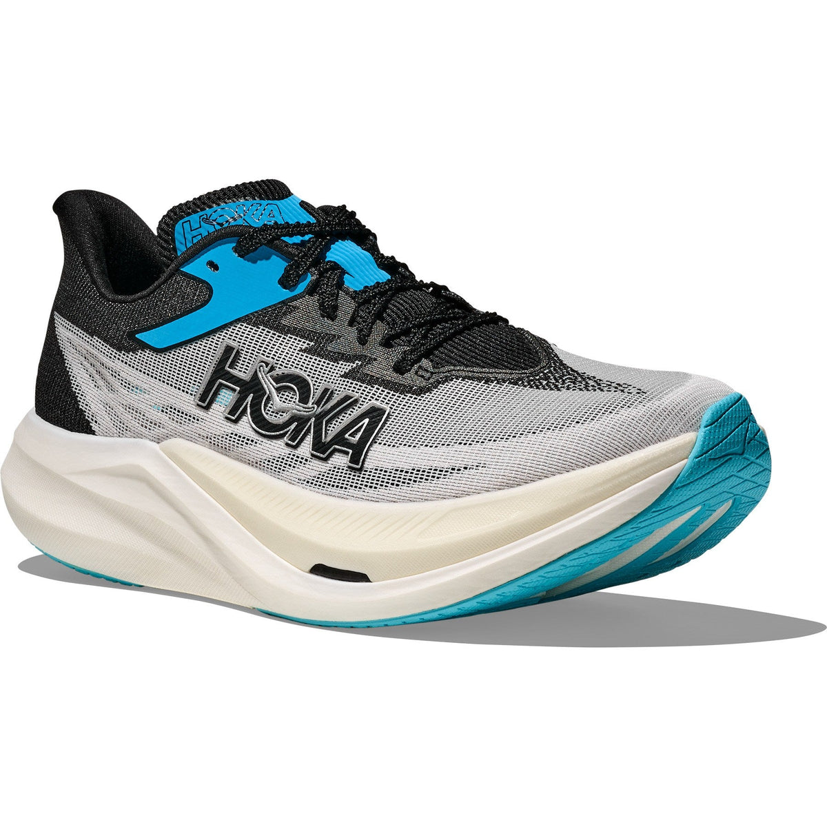 Unisex Rocket X 3 Road-Running Shoes - White/Black - view 3