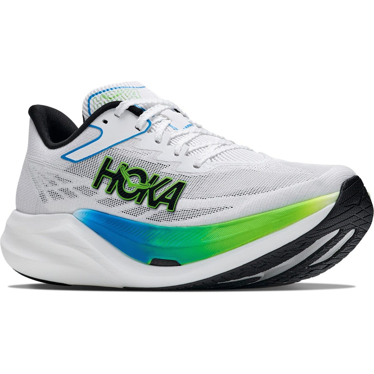 Unisex Rocket X 3 Road-Running Shoes - Frost/Electric Lime - view 3