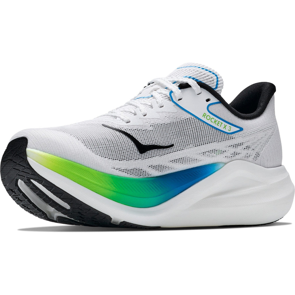 Unisex Rocket X 3 Road-Running Shoes - Frost/Electric Lime - view 4
