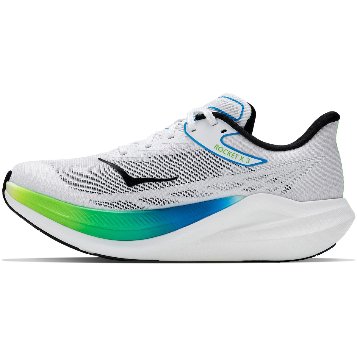 Unisex Rocket X 3 Road-Running Shoes - Frost/Electric Lime - view 2