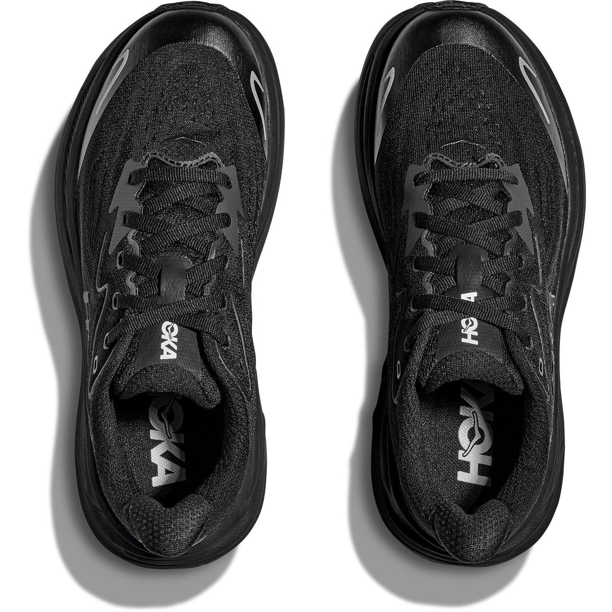 Big Kids' Clifton 10 Road-Running Shoes - Black/Black - view 6