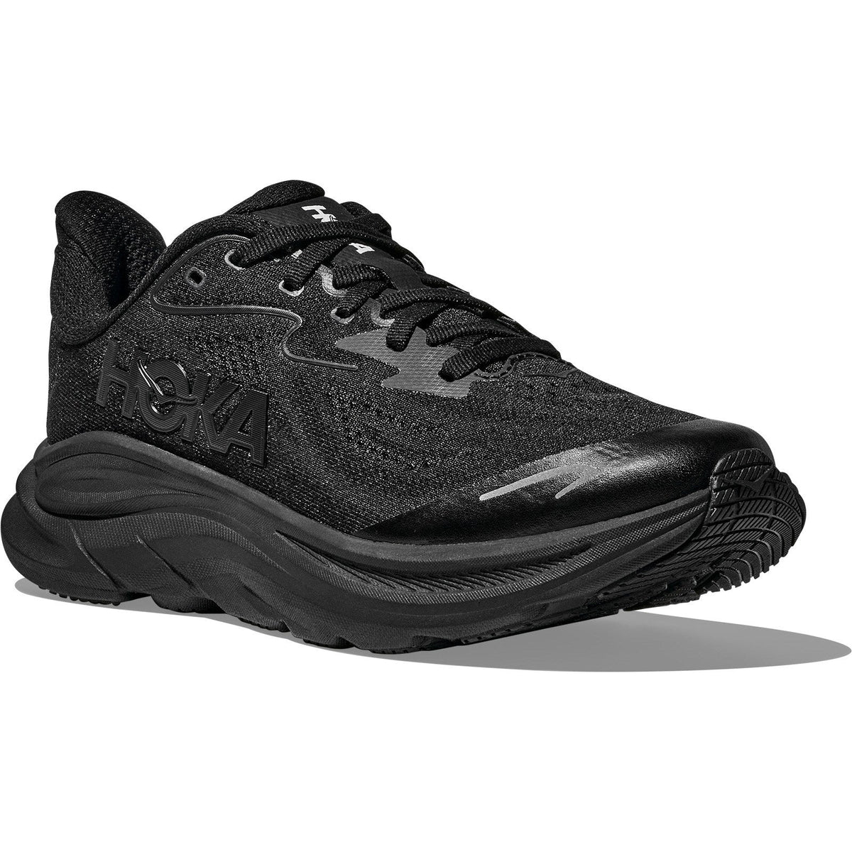 Big Kids' Clifton 10 Road-Running Shoes - Black/Black - view 3