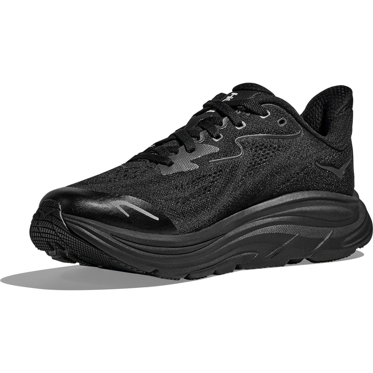 Big Kids' Clifton 10 Road-Running Shoes - Black/Black - view 4