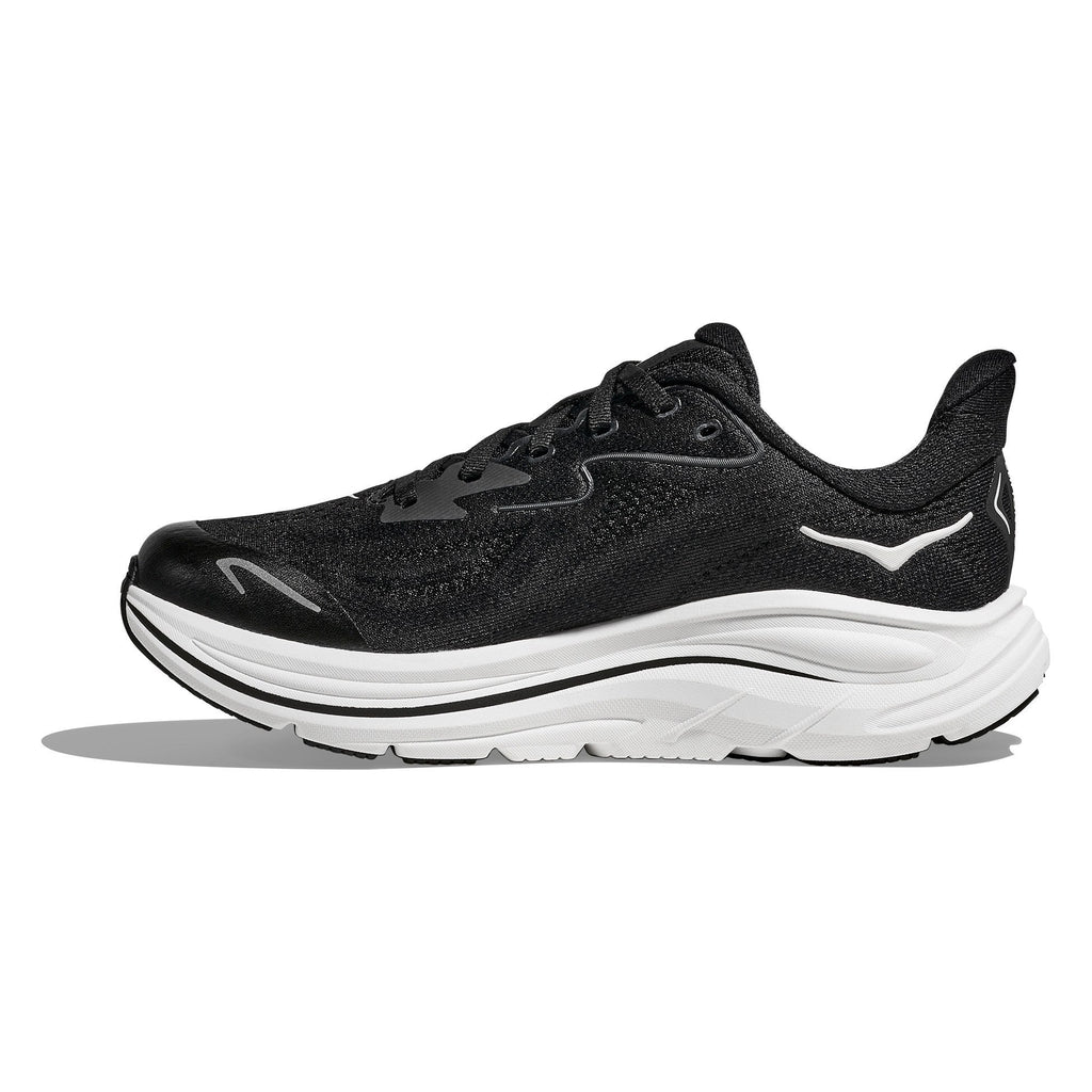 Big Kids' Clifton 10 Road-Running Shoes - Black/White - view 2