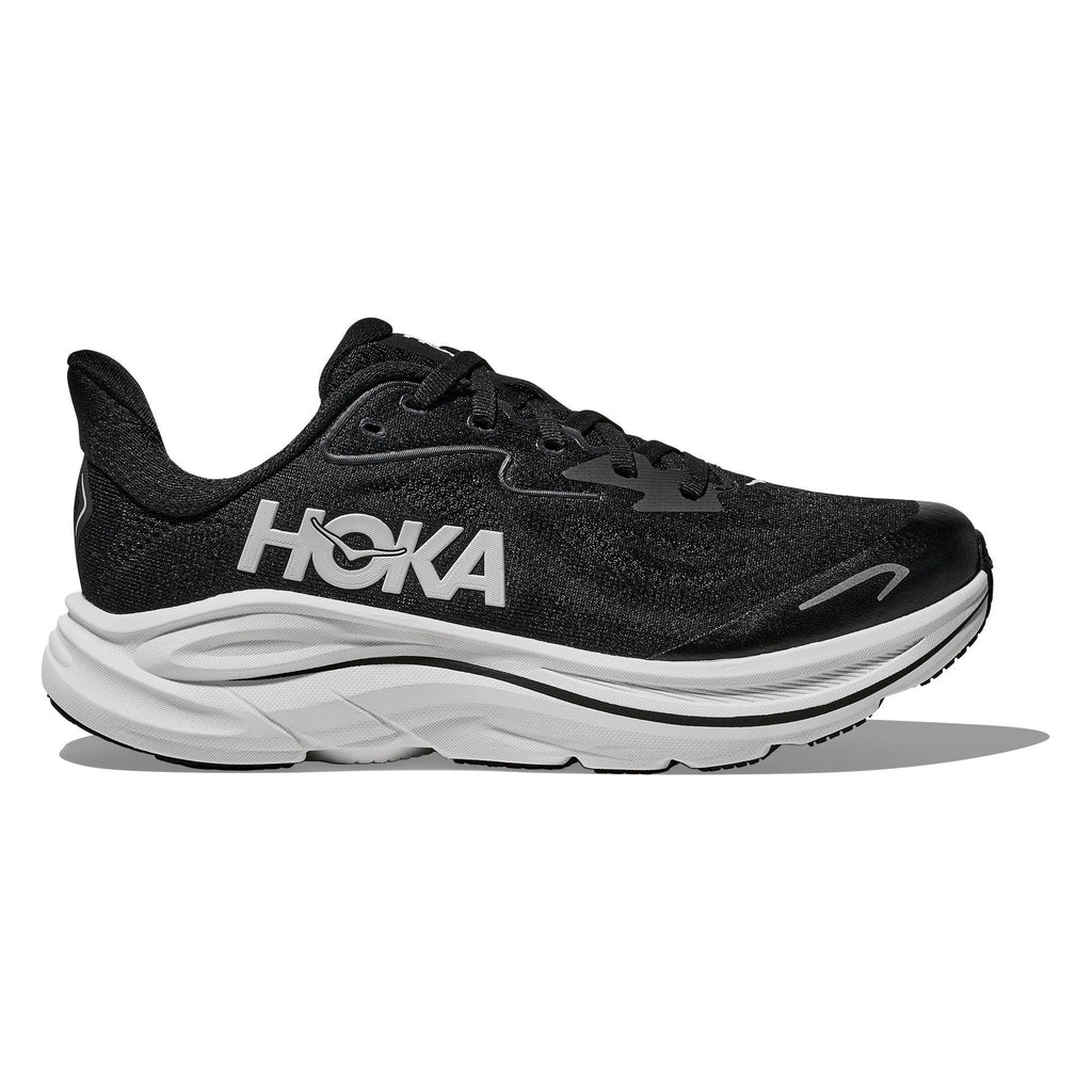 Big Kids' Clifton 10 Road-Running Shoes - Black/White - view 1
