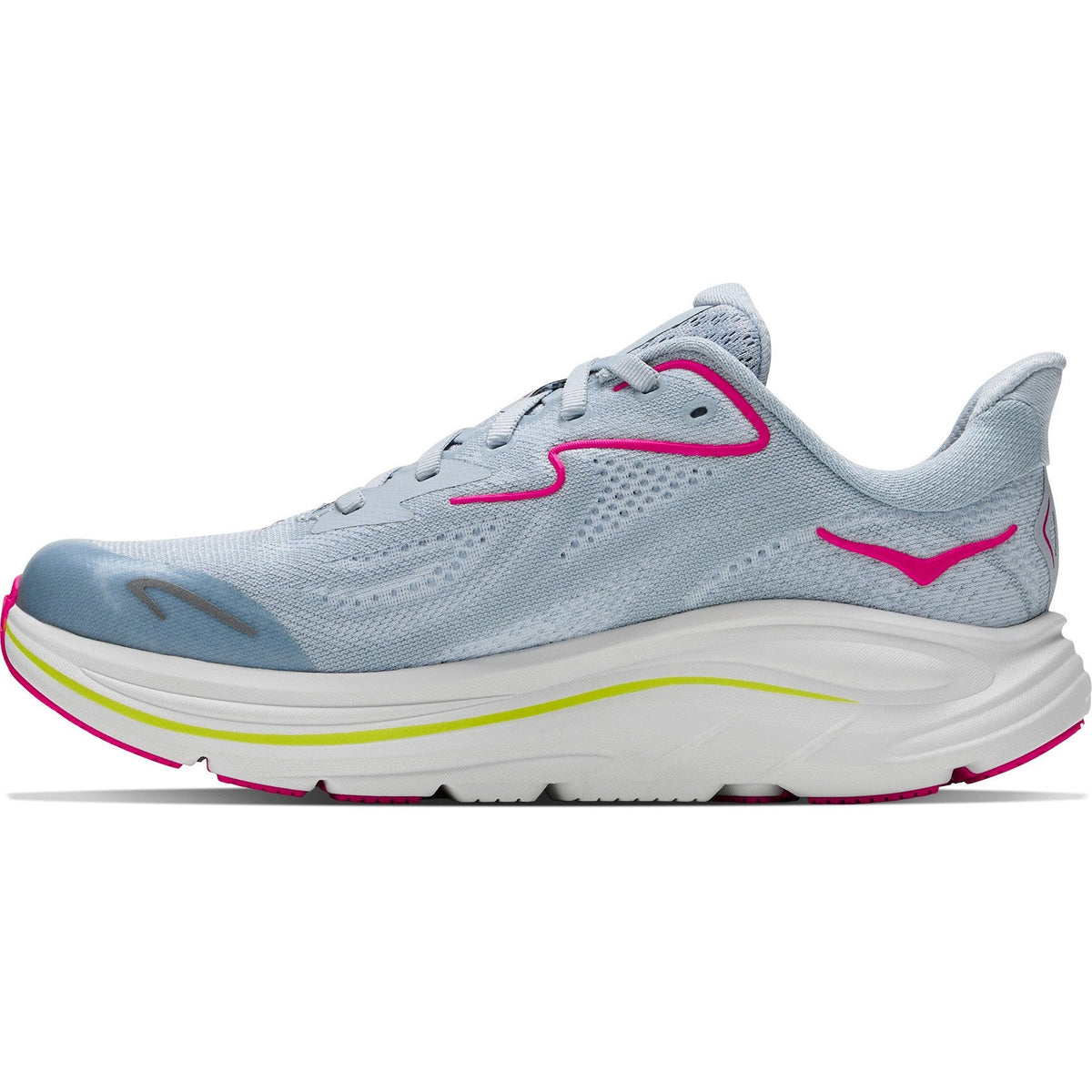 Big Kids' Clifton 10 Road-Running Shoes - Overcast/Neon Dragonfruit - view 2