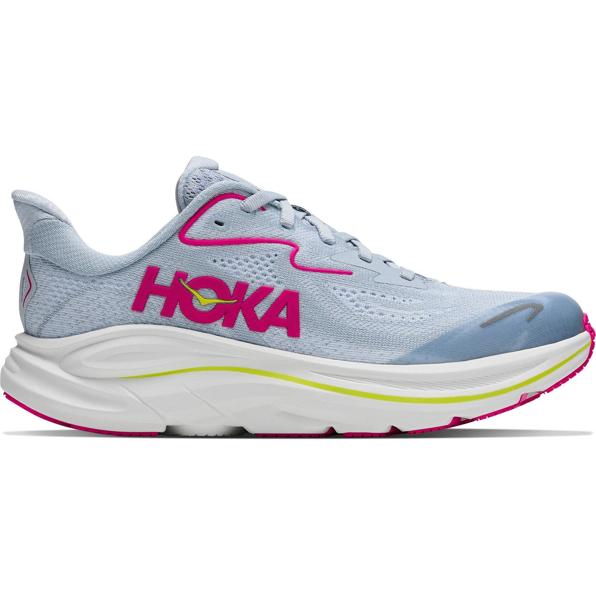 Big Kids' Clifton 10 Road-Running Shoes - Overcast/Neon Dragonfruit - view 1
