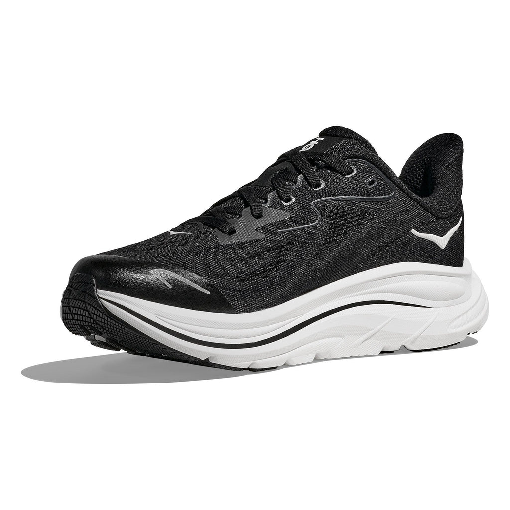 Big Kids' Clifton 10 Road-Running Shoes - Black/White - view 4