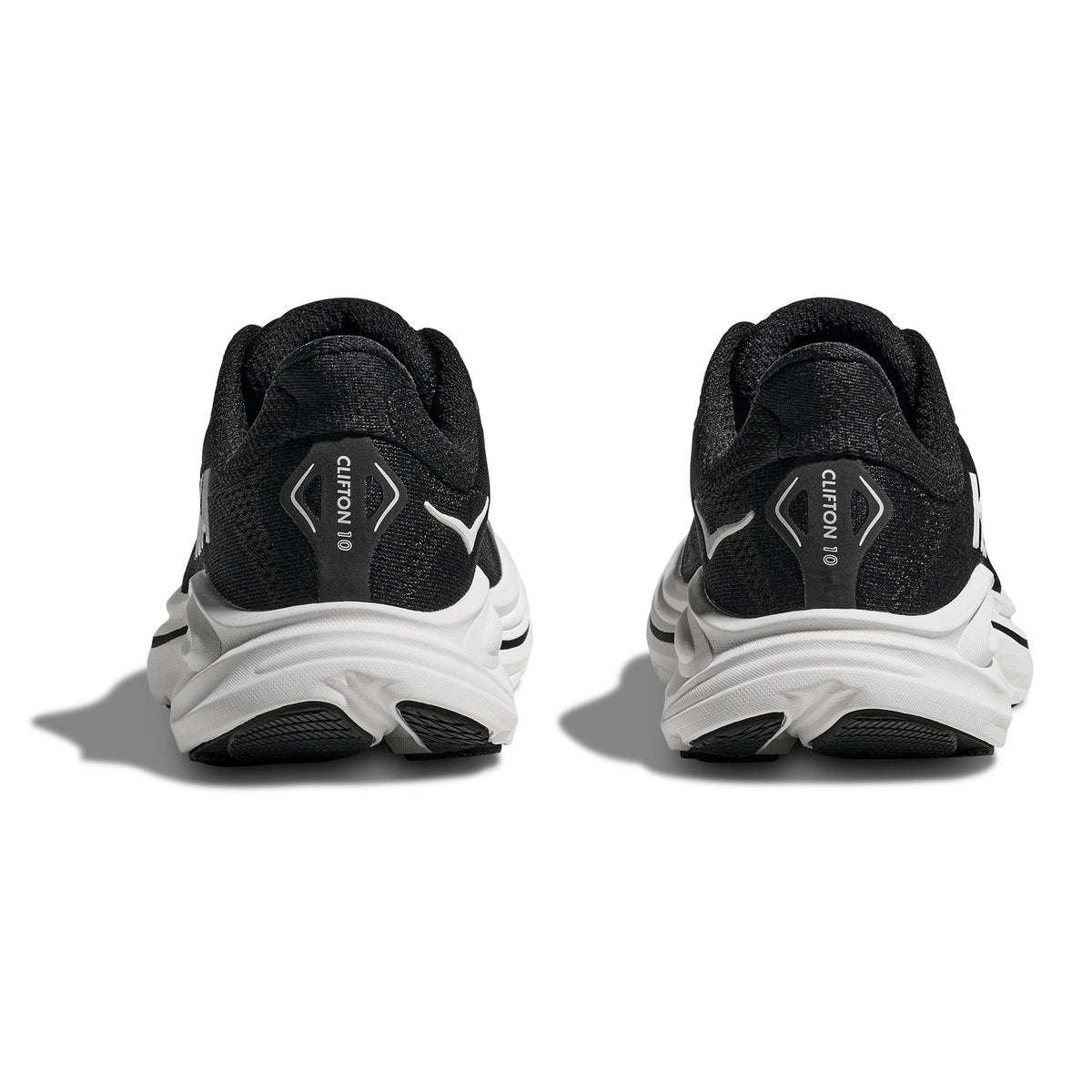 Big Kids' Clifton 10 Road-Running Shoes - Black/White - view 5