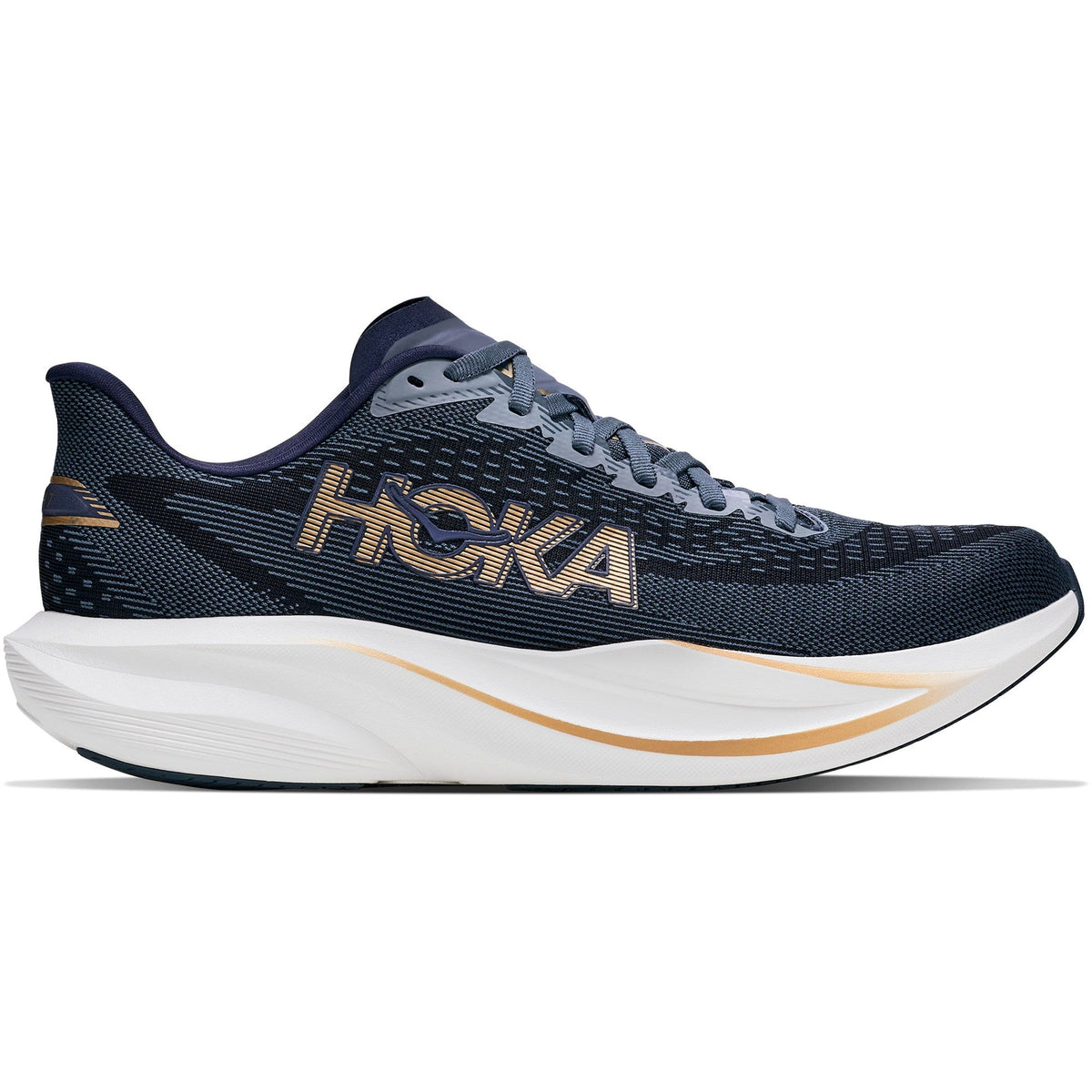 Women's Mach 7 Road-Running Shoes - Faded Navy/Gold - view 1