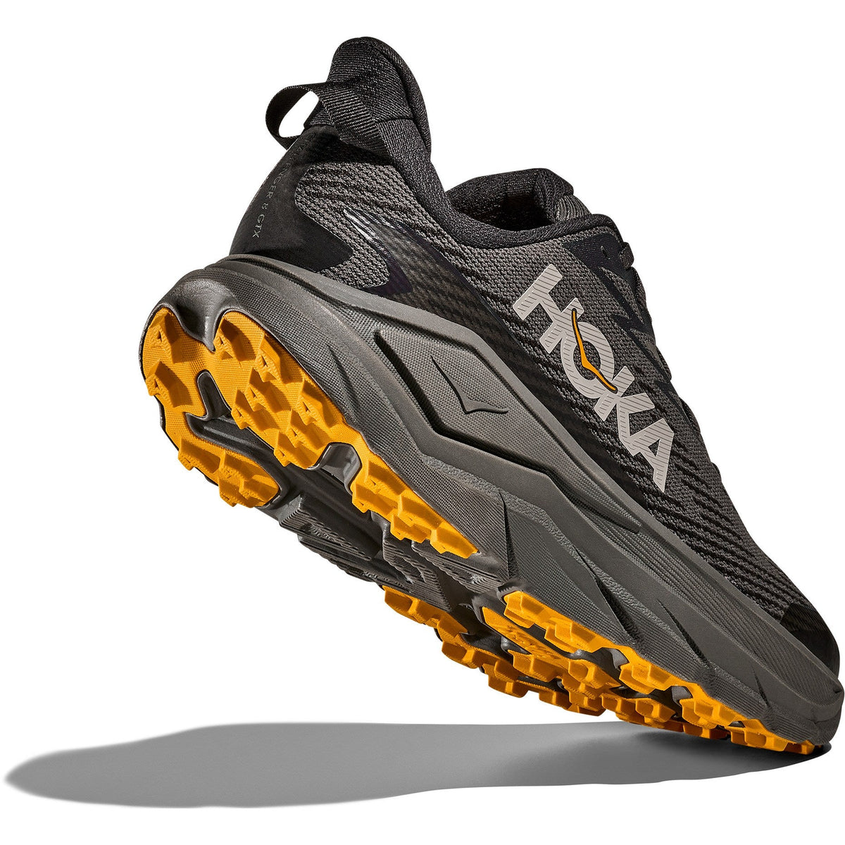 Men's Challenger 8 GTX Trail-Running Shoes - Asphalt Grey/Varsity Yellow - view 7