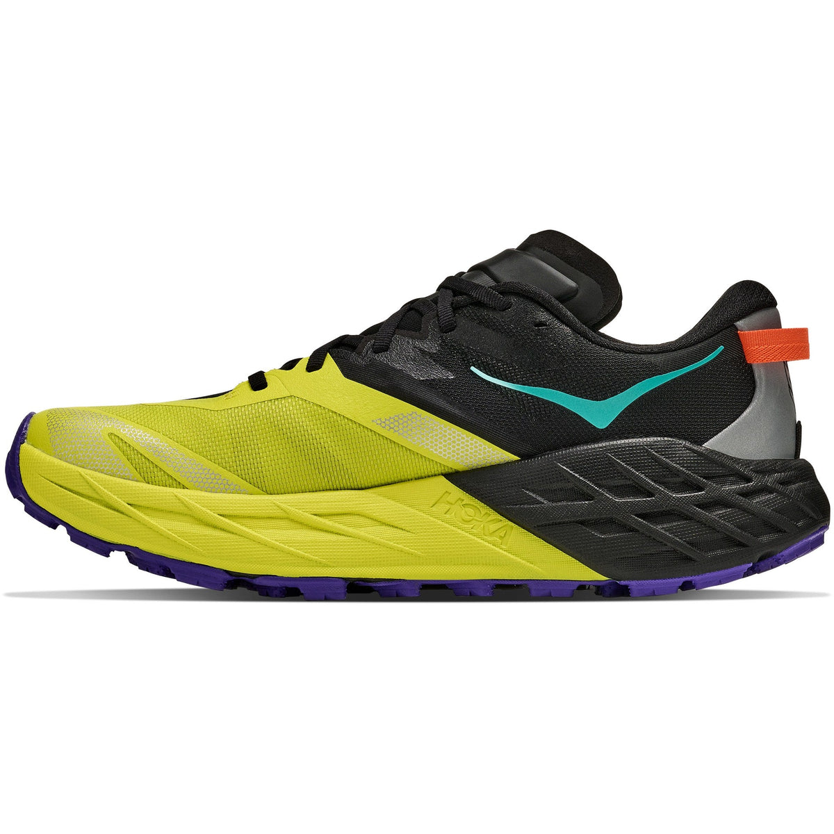 Men's Speedgoat 7 Trail-Running Shoes - Black/Hoka Citrus - view 2