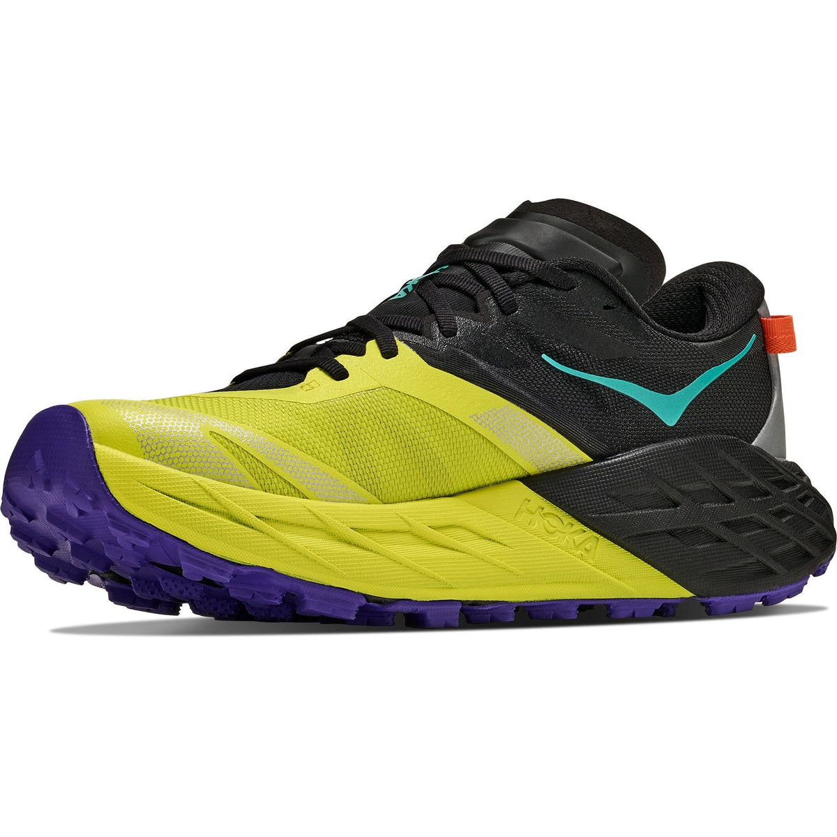 Men's Speedgoat 7 Trail-Running Shoes - Black/Hoka Citrus - view 4