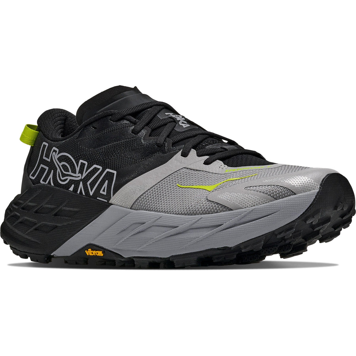 Men's Speedgoat 7 Trail-Running Shoes - Black/Stellar Grey - view 3