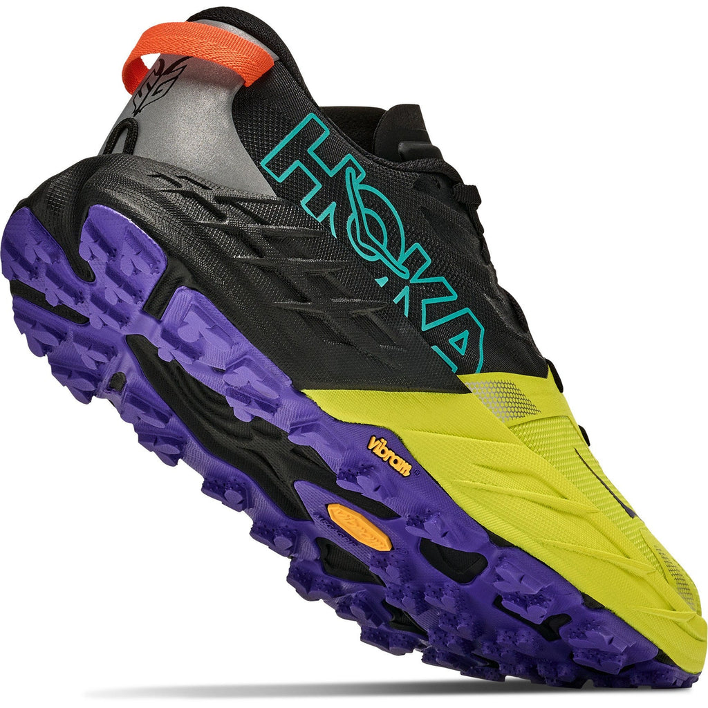 Men's Speedgoat 7 Trail-Running Shoes - Black/Hoka Citrus - view 8