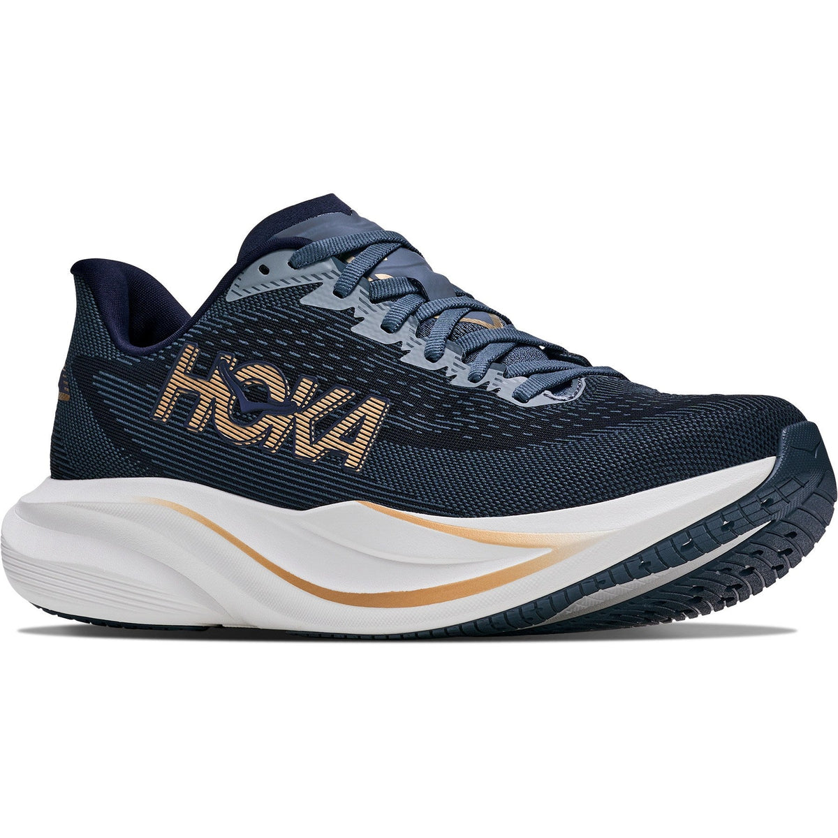 Men's Mach 7 Road-Running Shoes - Faded Navy/Gold - view 3