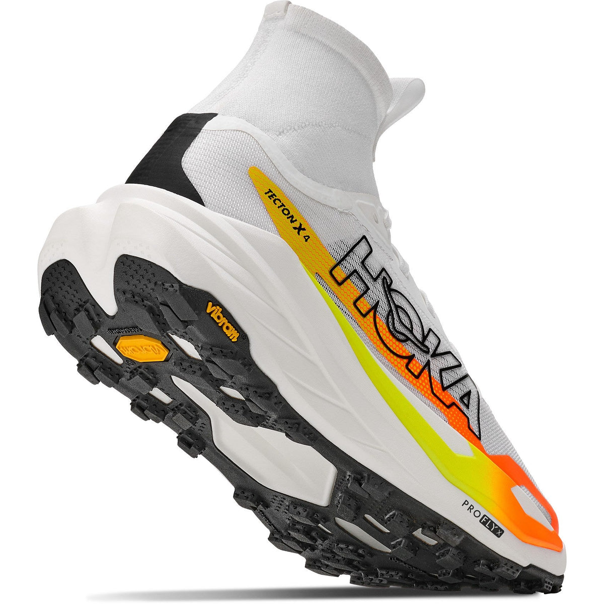 Men's Tecton X 4 Trail-Running Shoes - Frost/Neon Tangerine - view 8