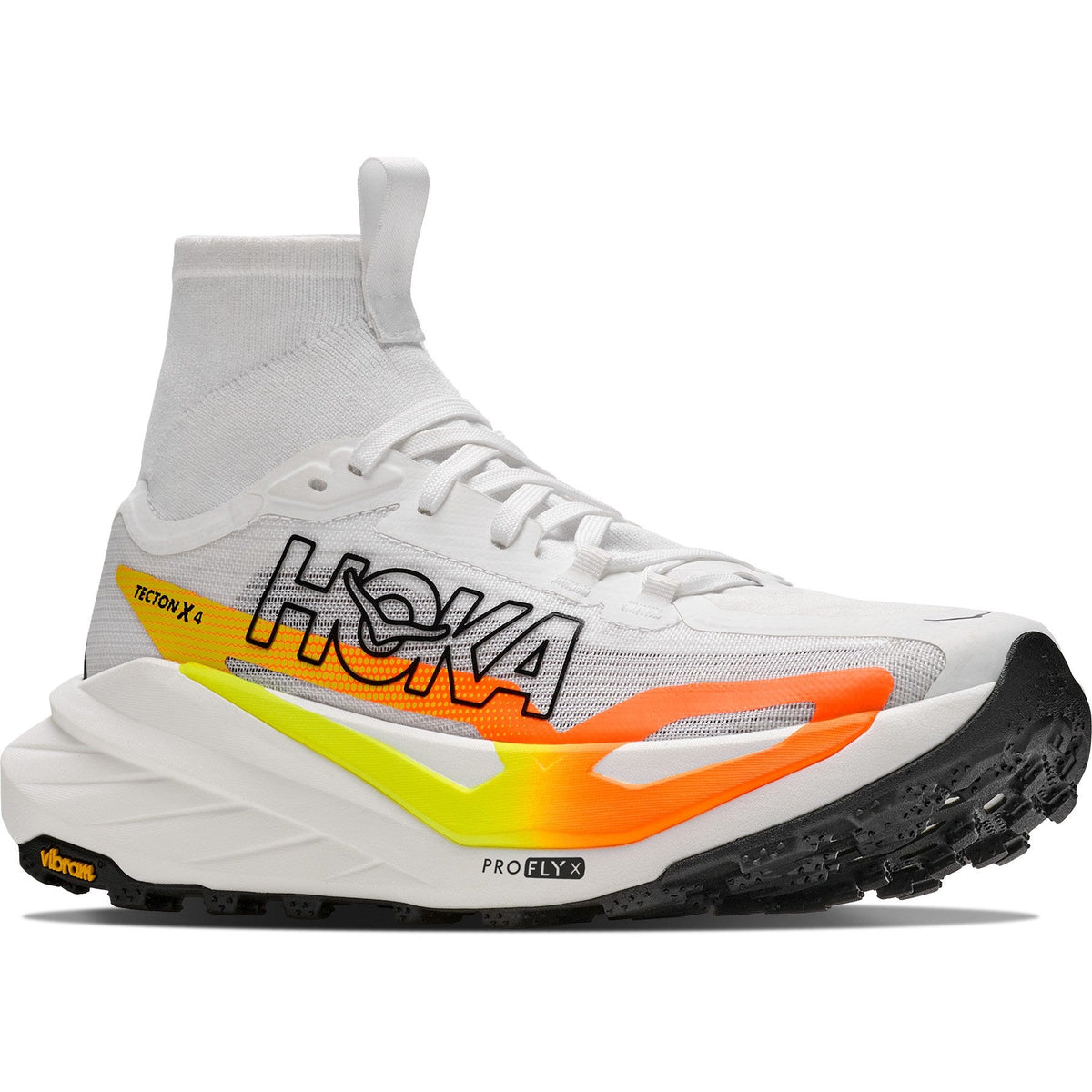 Men's Tecton X 4 Trail-Running Shoes - Frost/Neon Tangerine - view 3