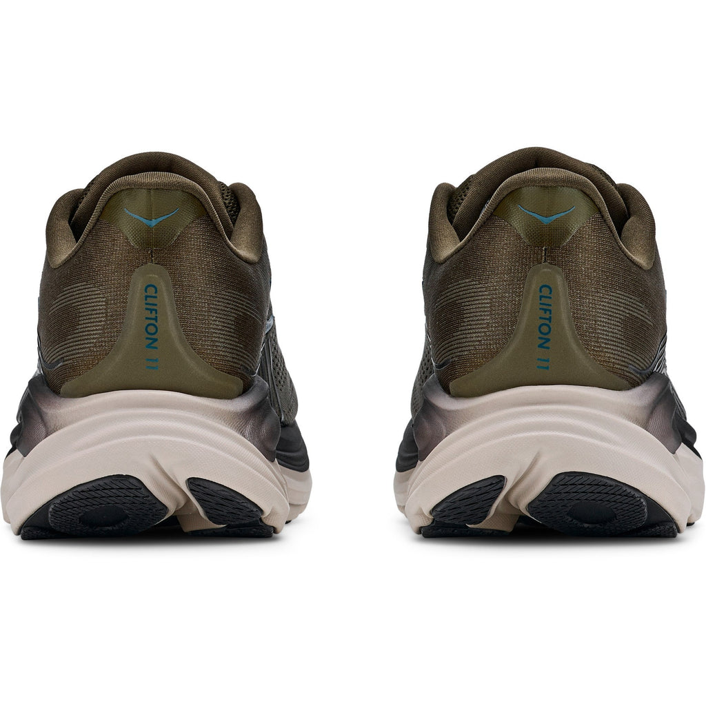 Men's Clifton 11 Road-Running Shoes - Antique Olive/River Rock Grey - view 5