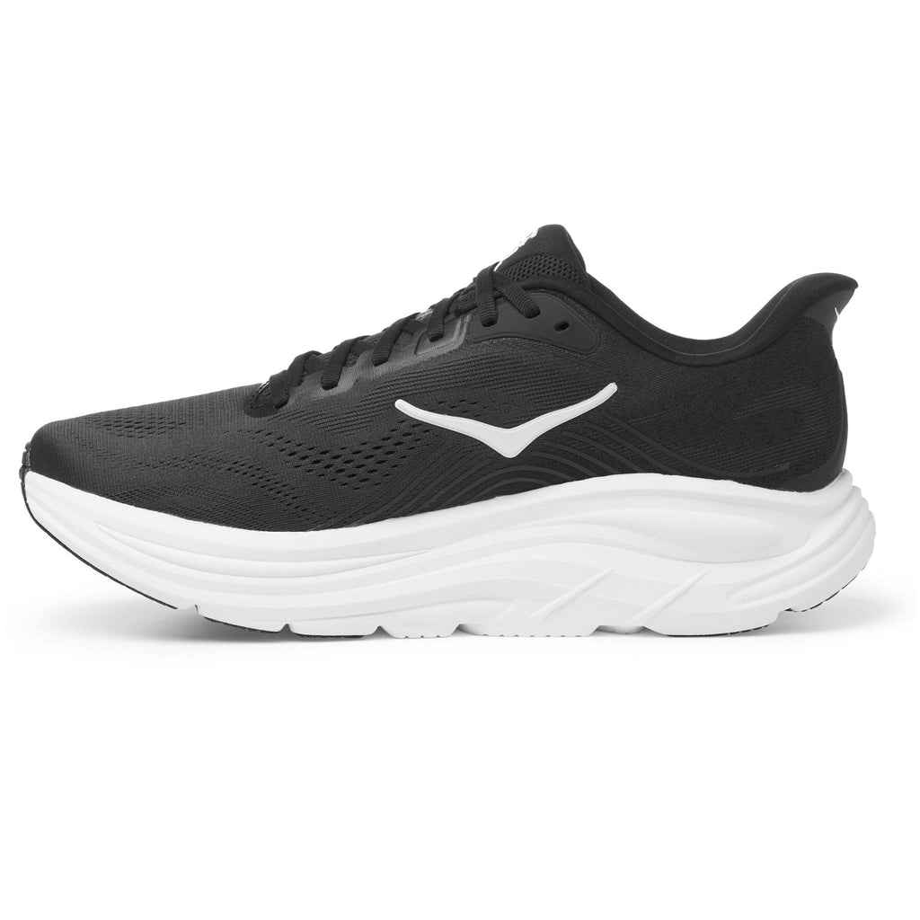 Men's Clifton 11 Road-Running Shoes - Black/White - view 2