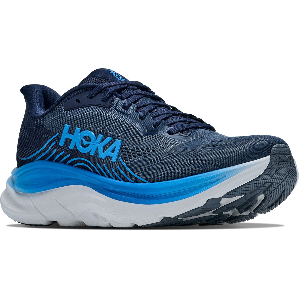 Men's Clifton 11 Road-Running Shoes - Varsity Navy/Faded Navy - view 3