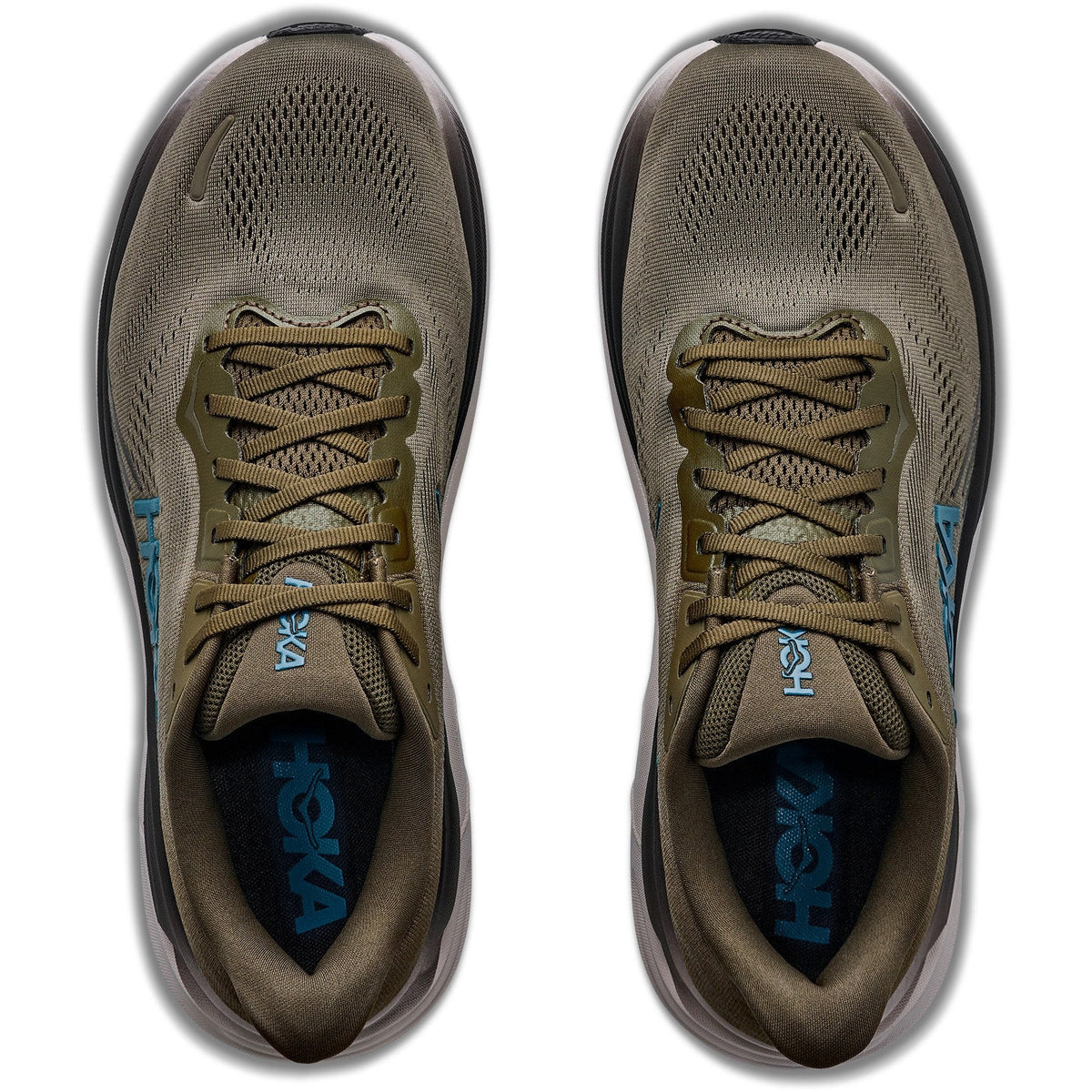 Men's Clifton 11 Road-Running Shoes - Antique Olive/River Rock Grey - view 6