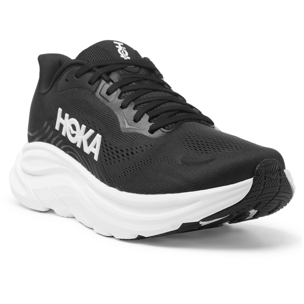 Men's Clifton 11 Road-Running Shoes - Black/White - view 3