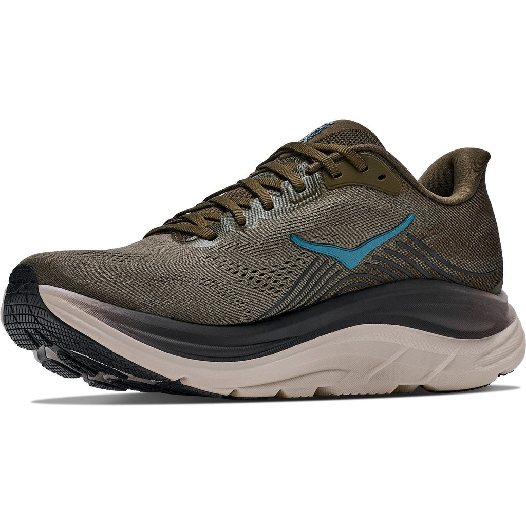 Men's Clifton 11 Road-Running Shoes - Antique Olive/River Rock Grey - view 4