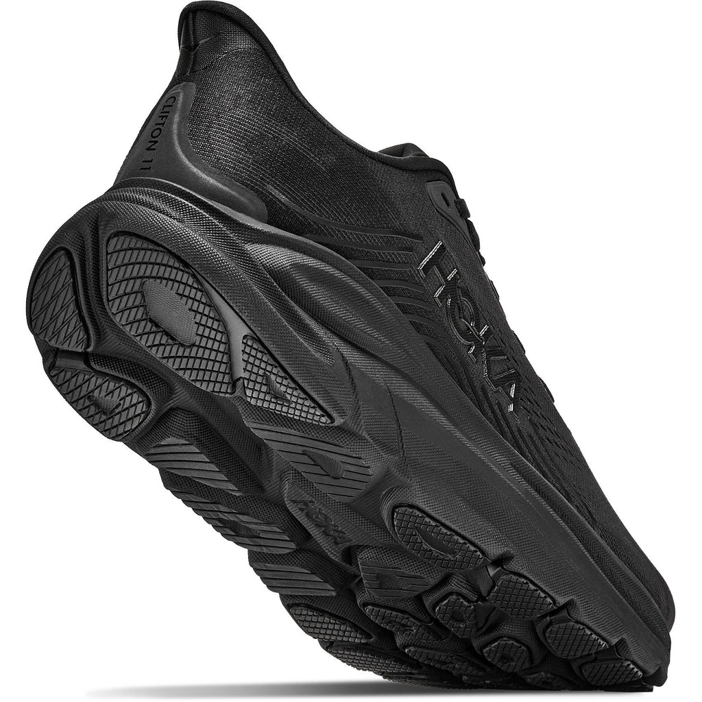 Men's Clifton 11 Road-Running Shoes - Black/Black - view 8
