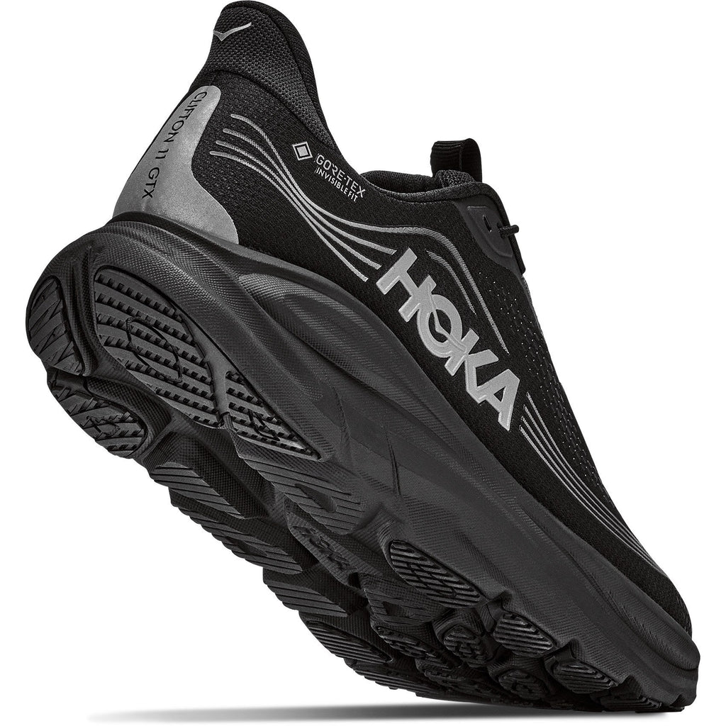 Men's Clifton 11 GTX Road-Running Shoes - Black/Black - view 8