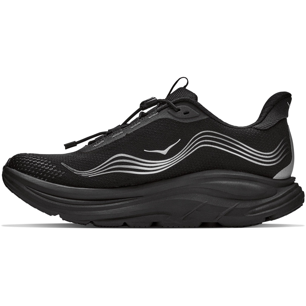 Men's Clifton 11 GTX Road-Running Shoes - Black/Black - view 2