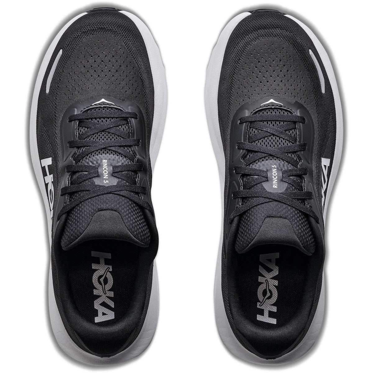 Men's Rincon 5 Road-Running Shoes - Black/White - view 6