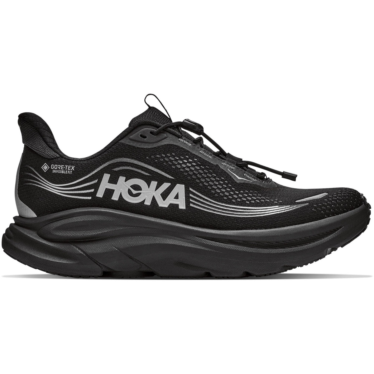 Women's Clifton 11 GTX Road-Running Shoes - Black/Black - view 1
